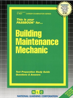 cover image of Building Maintenance Mechanic